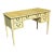 Sligh Furniture French Provincial Louis XVI Revival Five-Drawer Writing Desk With Tooled Leather Top, Circa 1960s For Sale