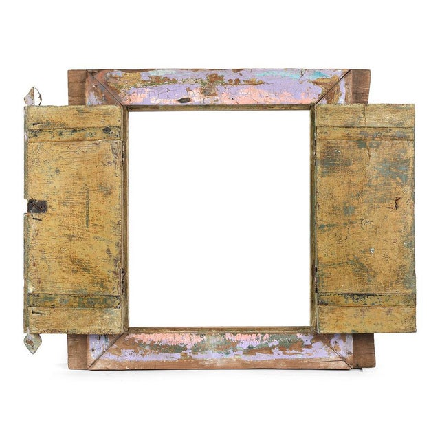 Vintage Patinated Wooden Shutters, in Very Good conditions. This piece is designed in the style of the selected designer...