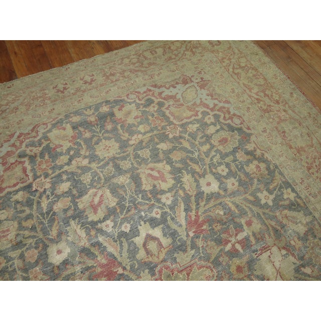 Rustic Earth Tone Room Size Vintage Turkish Rug For Sale - Image 3 of 6