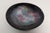Enamel on copper decorative plate with central peacock/bird figure by renowned enamel artist, Arpad Rosti (b. 1909,...