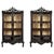 Vintage Portuguese Display Cabinets in Chestnut, Set of 2 For Sale - Image 6 of 6