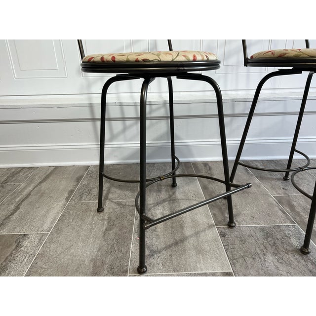 Antique Charleston Wrought Iron Counter Stools a Pair Chairish