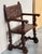 19th Century Spanish Colonial Altar Carved Armchairs With Wood Seat & Back For Sale - Image 4 of 11