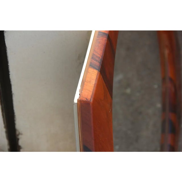 Italian Rosewood Mirror, 1960s For Sale - Image 6 of 10