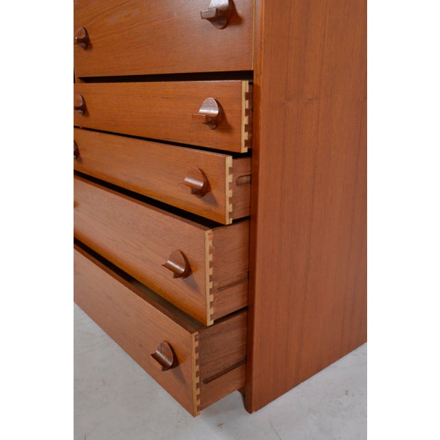 1960s Mid-Century Teak Tallboy Chest of Drawers by Stag in the style of Cantata Range by Ron Carter, 1960s For Sale - Image 5 of 18
