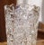 French Vintage French Cut Glass Vase With Etched Floral Motifs For Sale - Image 3 of 8