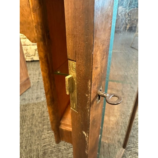 Rare 1930s Art Deco Burlwood Veneer Cutlery Cabinet With Bakelite Knobs For Sale In West Palm - Image 6 of 16