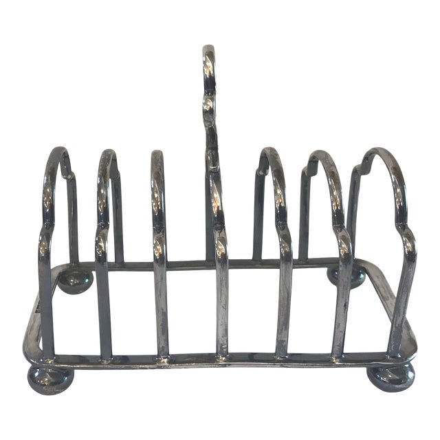 Vintage English Silver Toast Caddy Chairish