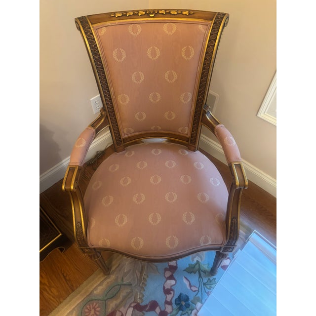French 1980s Karges Dining Room Chairs For Sale - Image 3 of 9