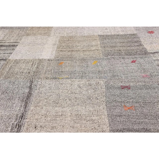 Late 20th Century Vintage Turkish Patchwork Kilim Rug - 11'05 X 13'11 For Sale - Image 5 of 9