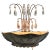 Gold Art Deco Brass Palm Wall Sconce With Crystal Arms - a Pair For Sale - Image 8 of 8