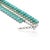 Contemporary 47.9ct Turquoise, Emerald & 2.1ct Diamond 14k White Gold Wedding Necklace For Sale - Image 10 of 17