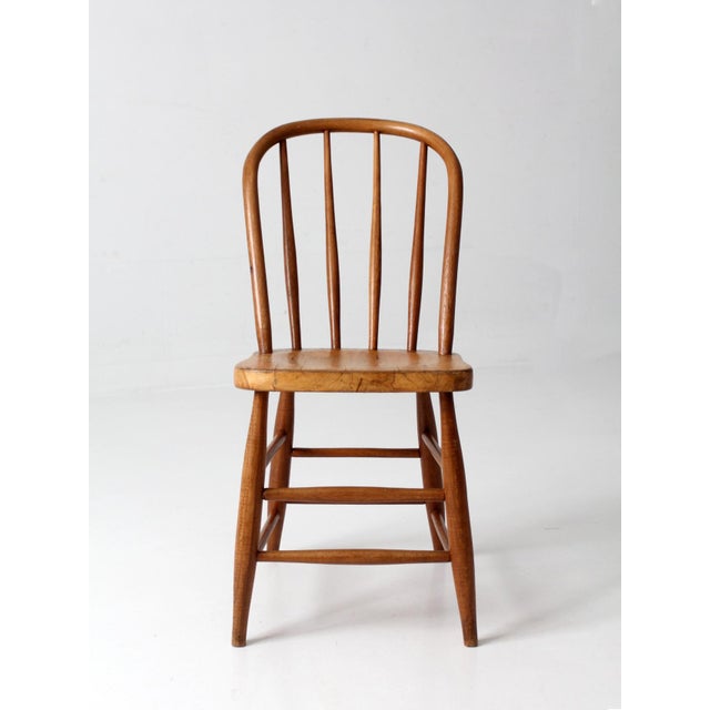 Antique Windsor Bow Back Side Chair For Sale - Image 10 of 16