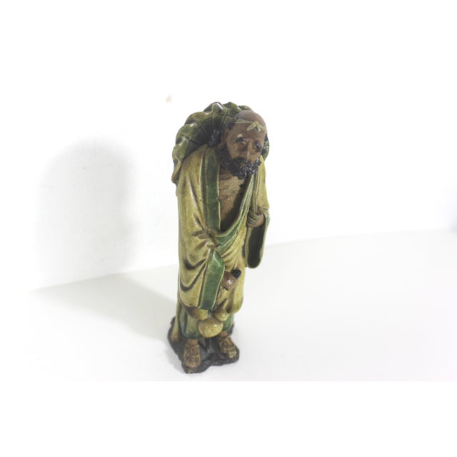 Antique Handmade Folk Art Chinese Clay Figurine Mudman for Miniature or Bonsai Display For Sale - Image 9 of 15