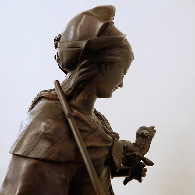 Auguste De Wever, Bronze Sculpture Innocence, 1800s, Bronze For Sale - Image 8 of 16