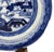 Antique 19th Century Chinese Canton Export Blue & White Porcelain Plate & Stand For Sale In Portland, OR - Image 6 of 10