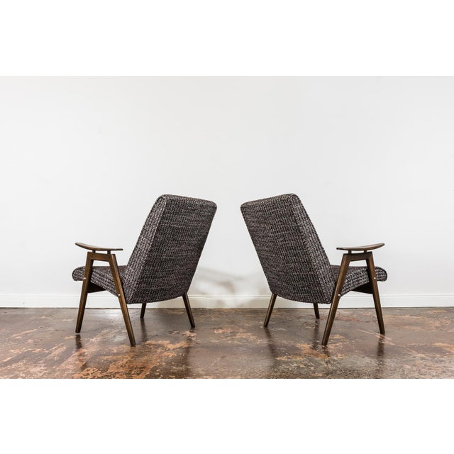 Vintage Armchairs by J. Šmidek for Ton, Former Czechoslovakia, 1960s, Set of 2 For Sale - Image 9 of 17