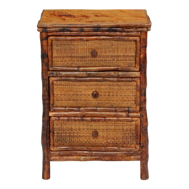 Our pieces are handmade with care, however, we cannot take custom requests. 3 Drawer Side Cabinet. Woven Front. Color -...