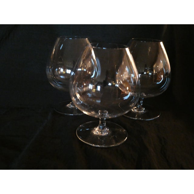 Traditional 1970s Baccarat, Made in France Brandy Snifter - Set of 3 For Sale - Image 3 of 4