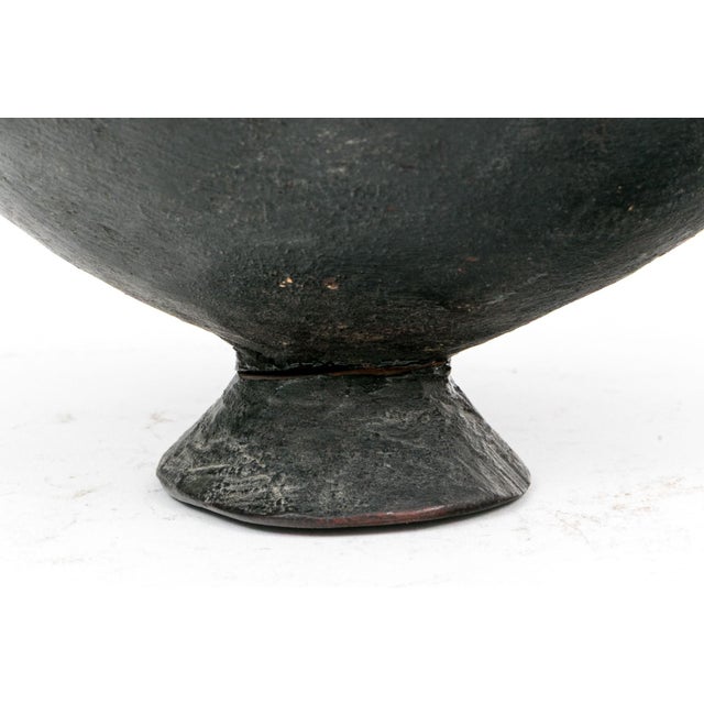 Late 19th Century Antique African Oromo Carved Wood Vessel With Sculptural Handles For Sale - Image 5 of 9