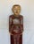 Vintage Buddha Buddhist Carved Wood Burmese Thai Monk Statue in good estate condition. There are nicks to the bottom....
