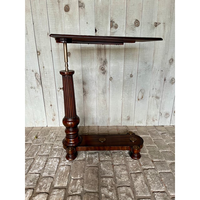 Maitland - Smith 1990s Maitland-Smith Unique Adjustable Reading Table For Sale - Image 4 of 11