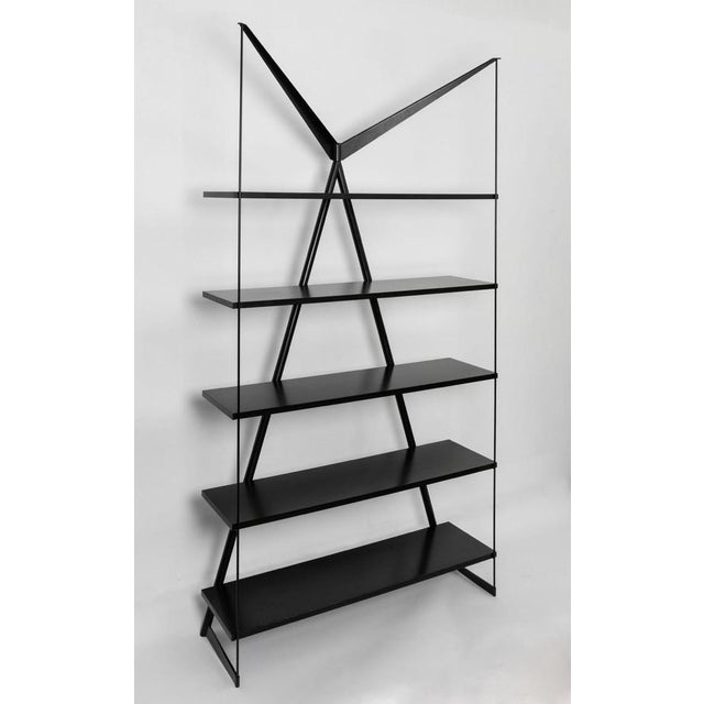 Mid-Century Modern Bookcase " Angelo Necessario" by Paolo Palluco and Mireille Rivier, 1989 Creator Paolo Pallucco &...