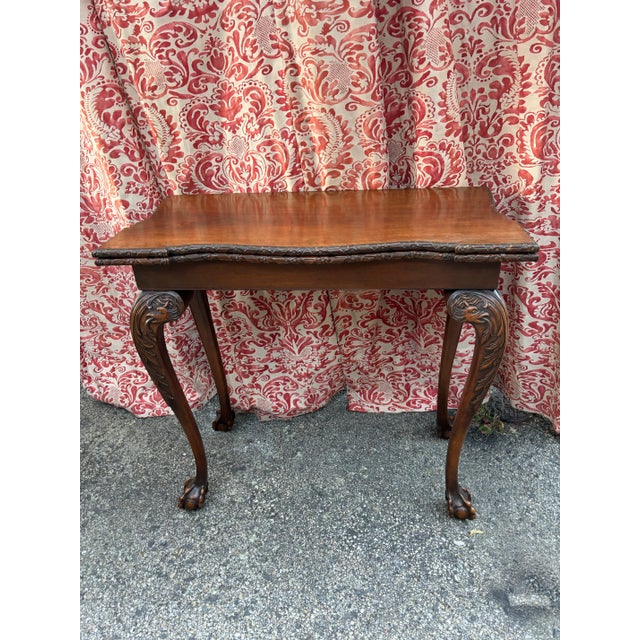 Brown Georgian Mahogany Card Table For Sale - Image 8 of 10