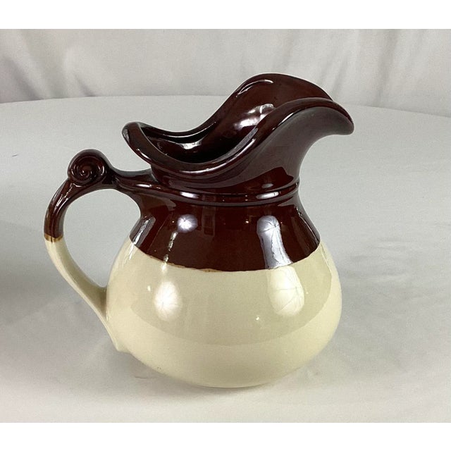 Vintage McCoy Water Pitcher and Basin Bowl Set- 2 Pieces For Sale - Image 4 of 12