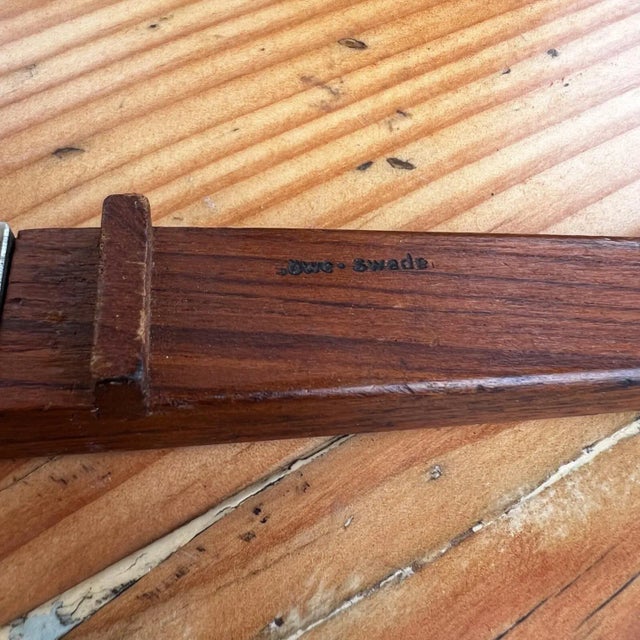 1960s Modern Teakwood Metal Nutcracker by Söwe Konst Sweden For Sale - Image 4 of 8