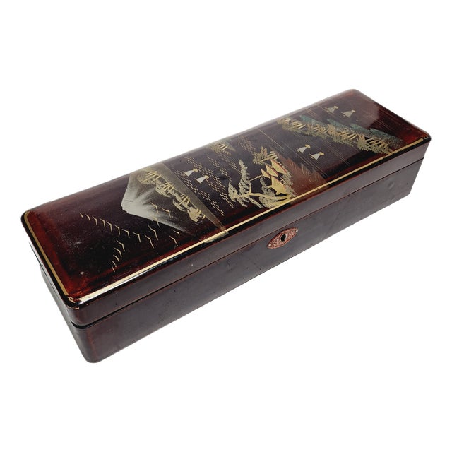 Japanese Lacquerware Box, 1950s For Sale