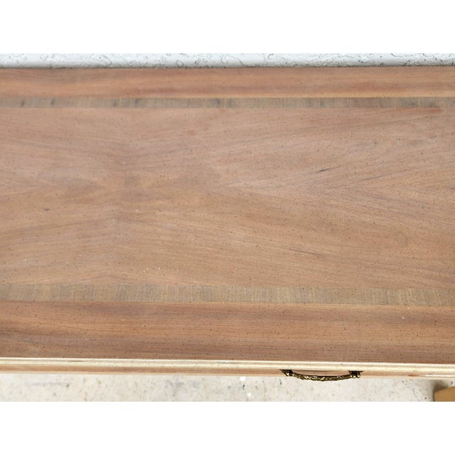 Italian Neoclassical Console Table Lion Heads Greek Key Vintage For Sale - Image 9 of 14