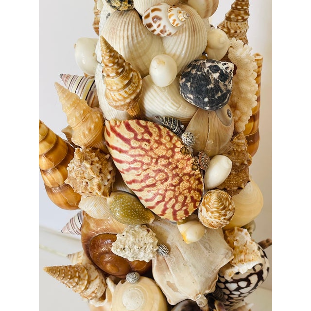 Plastic 1970s Gorgeous Pair Grotto Coastal Sell Lamps Pair For Sale - Image 7 of 9