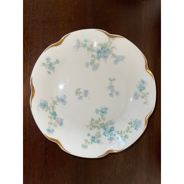 Vintage Theodore Haviland Limoges Matching Oyster Plates Set of 4