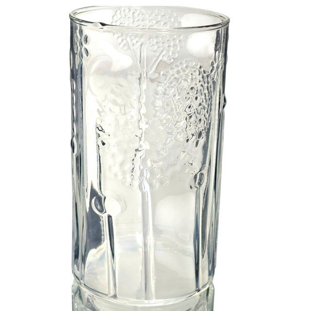 Glass Iittala Finland Oiva Toikka Nuutajärvi Flora Drinking Glass – 5.25” Tumbler For Sale - Image 7 of 9