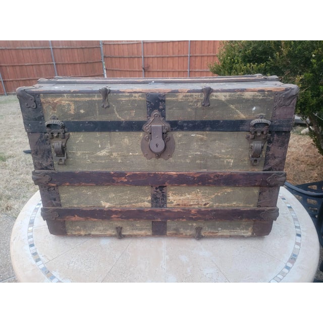 1900s Antique German Steamer With Dome Top For Sale - Image 13 of 13