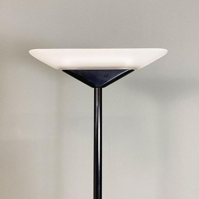 1980s Metal and Glass Floor Lamp by Vincenzo Missanelli for Ladue, 1980s For Sale - Image 5 of 17