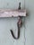 Early 20th Century Antique Rustic Wooden Beam Rack With Hand-Forged Iron Hooks For Sale - Image 5 of 7