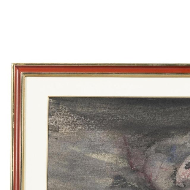 Painting - João Hogan. Mixed media on paper. Signed and dated 1974. Dimensions: 30 cm x 45 cm.