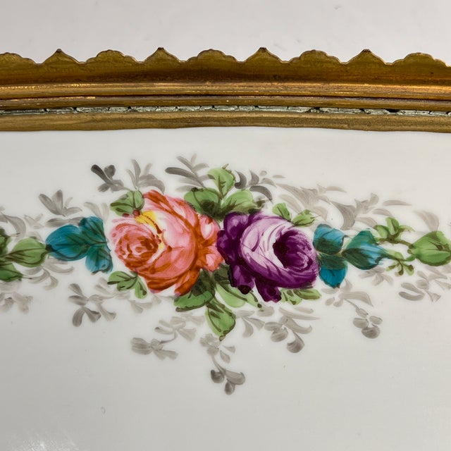 Ceramic 19th Century French Sevres Louis XV Style Porcelain Gilt Bronze Centerpiece Bowl For Sale - Image 7 of 15
