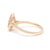 1.20ctw Morganite & Diamond Pear Shape Ring, 14k Yellow Gold, Ring Size 6 For Sale - Image 4 of 6