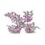 Mid 20th Century Mid 20th Century Retro 10.00 Carat Pink Sapphire Diamond 14k White Gold Brooch For Sale - Image 5 of 5
