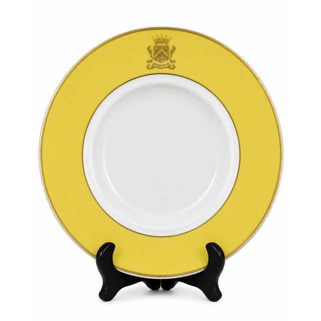 Vintage the Carlyle Hotel Nyc Yellow Soup Bowl New York City For Sale In Washington DC - Image 6 of 9