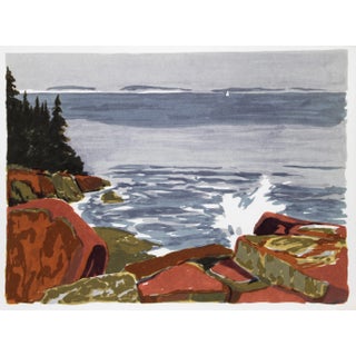 Rocky Shore, Joseph A. Fiore Lithograph For Sale