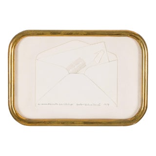 Barton Lidice Benes, Suicide Note, Framed Conceptual Art Piece Assemblage Collage For Sale