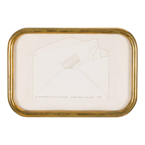 Barton Lidice Benes, Suicide Note, Framed Conceptual Art Piece Assemblage Collage