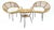 1950s Bamboo Lounge Chairs and Table by Janine Abraham & Dirk Jan Rol, 1950s, Set of 3 For Sale - Image 5 of 8