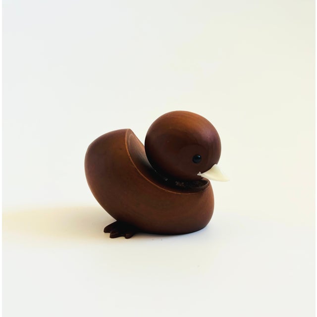 Mid-Century Modern MCM Senshukai Wood Royal Pet - Mandarin Duck For Sale - Image 3 of 9