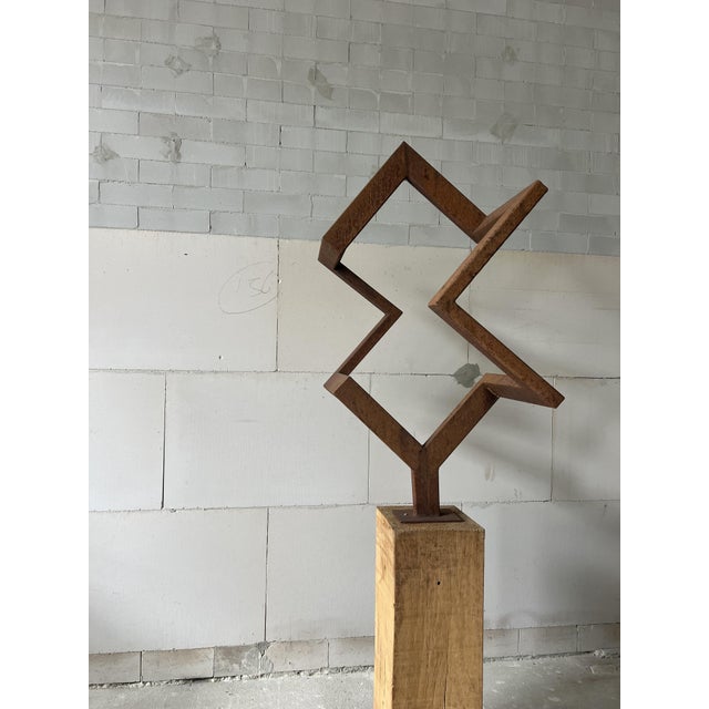 Geometric Abstraction in Steel, 1970s For Sale - Image 10 of 12