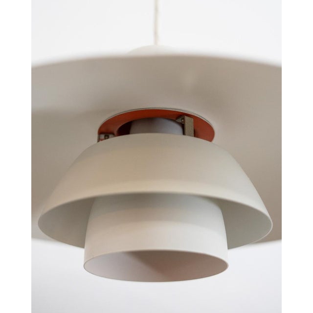 Orange White PH 4/3 Pendant Lamp by Poul Henningsen for Louis Poulsen, 1970s For Sale - Image 8 of 9